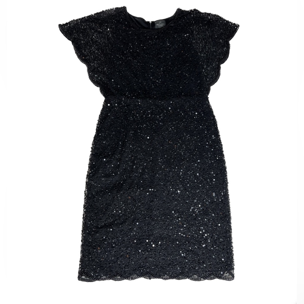Adrianna Papell Black Sequin Dress